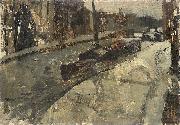 George Hendrik Breitner The Prinsengracht at the Lauriergracht, Amsterdam oil